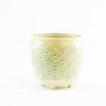 ghiveci flori ceramica galben verde patinat ghivece vase ceramice
